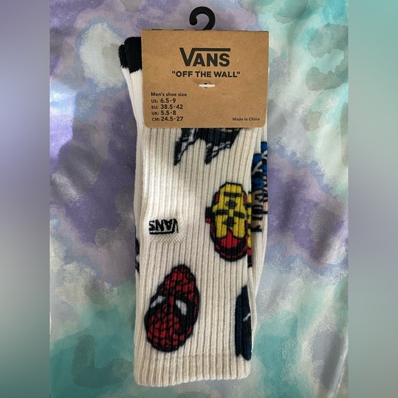 Vans “Off The Wall” Marvel Socks - Mens Size 6.5-9 - Picture 1 of 5
